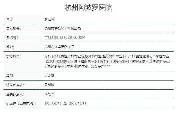 想知道杭州阿波罗医院地址怎么去？1号或5号地铁直达，能联系做阴茎增长手术