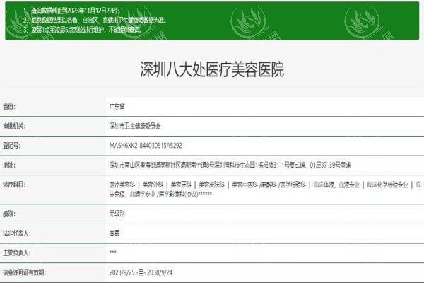 深圳八大处医疗美容医院	