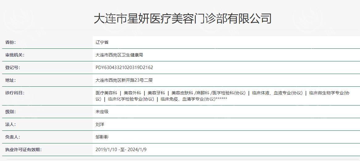 大连星妍医疗美容医院隆鼻如何？资质正规口碑不错  